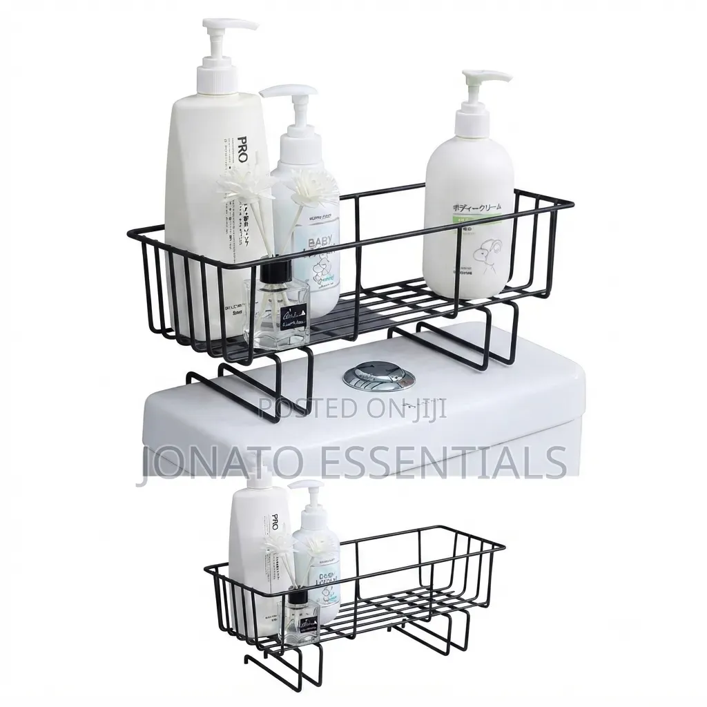 Bathroom Toilet Shelf Organizer - Space Saving Metal Rack