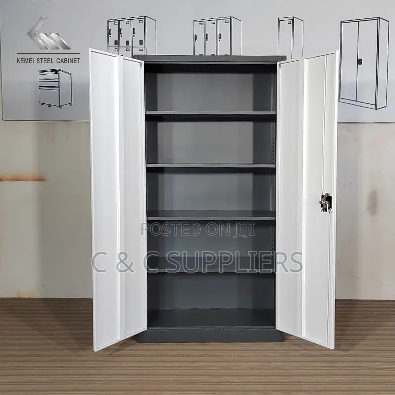 2-Door Metallic Gray Filling Cabinet