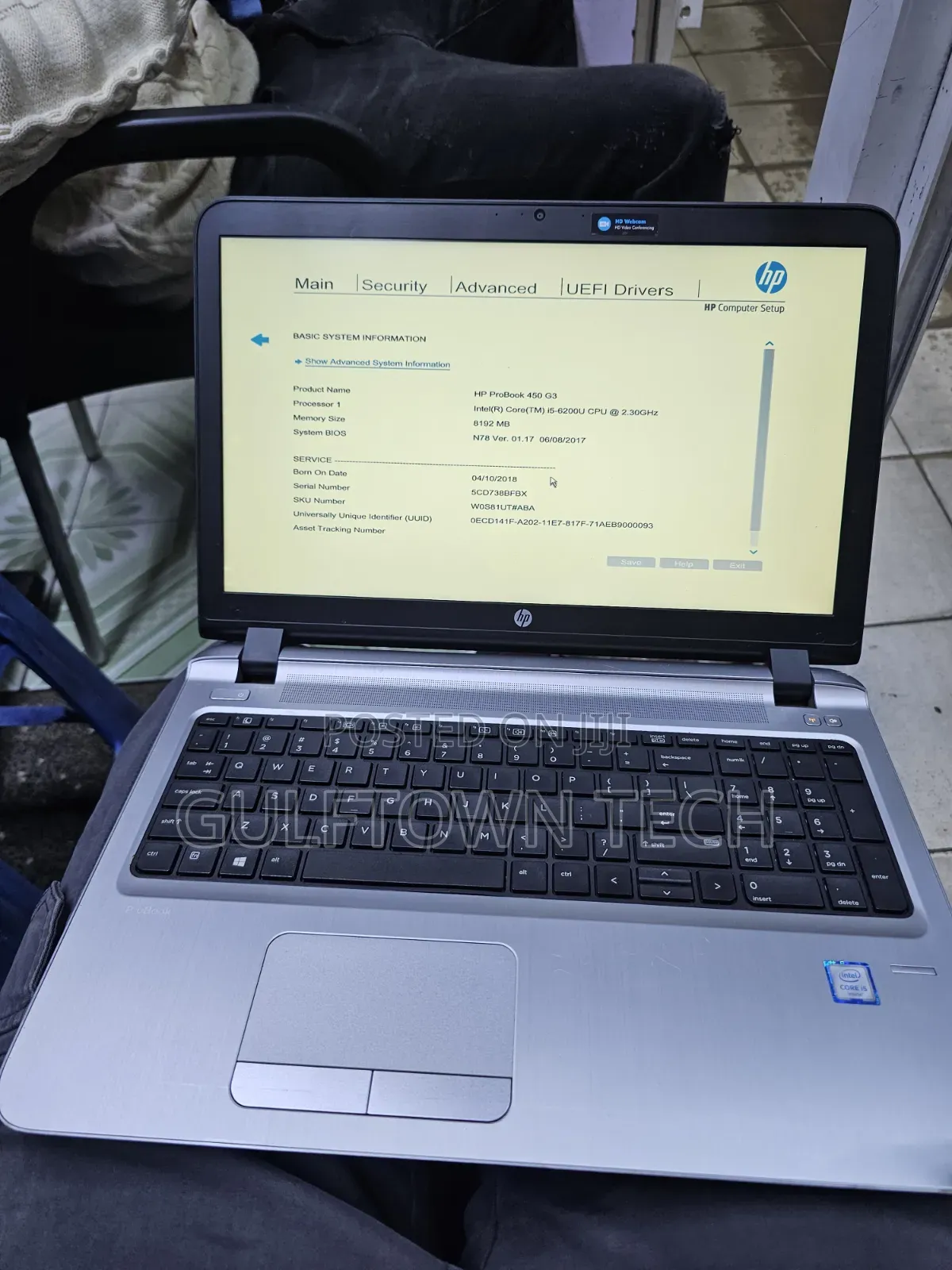 Laptop HP ProBook 450 G3 8GB Intel Core i5 HDD 500GB