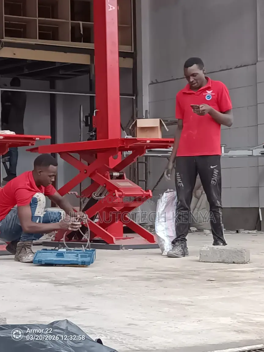 Mechanical Repair And Inspection Scissor Carlift Machine Sunshine