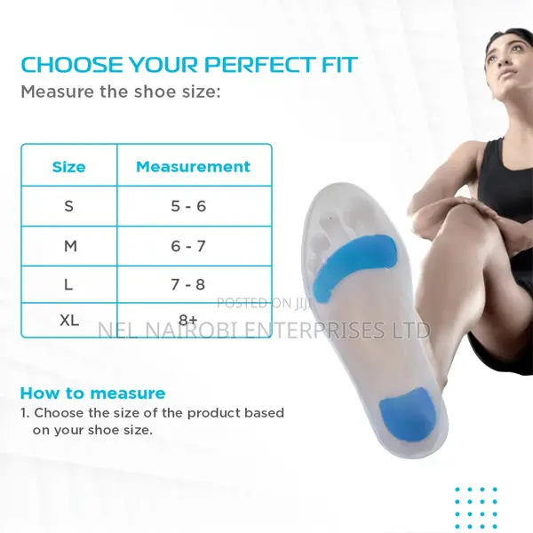 Silicone Insoles With Dual Gel for Sports (Pair)