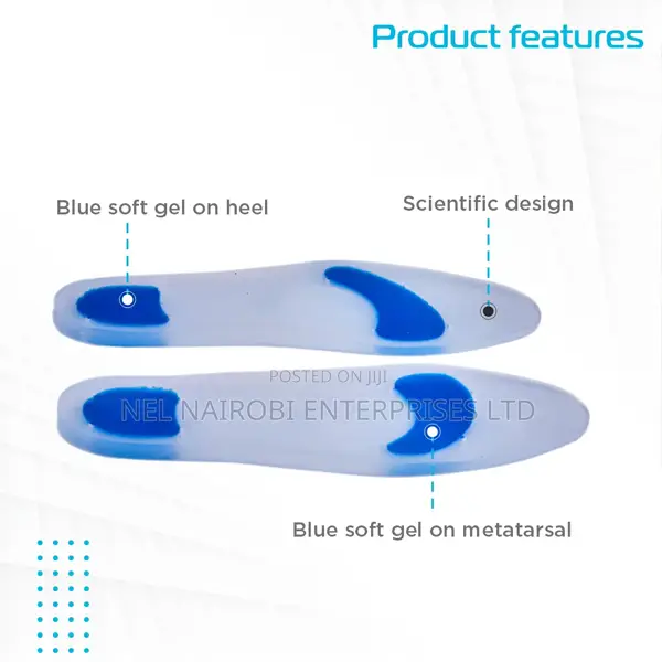 Silicone Insoles With Dual Gel for Sports (Pair)