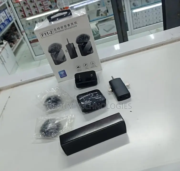 F11 Wireless Clip-on Microphone for Android iPhone