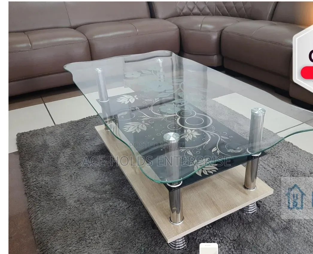 Executive Centred Glass Designed Coffee Table