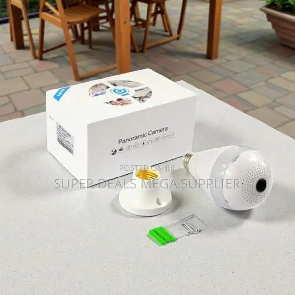 Wireless Operation Smart 360° Panoramic 1080p Full Hd Wifi Bulb Camera