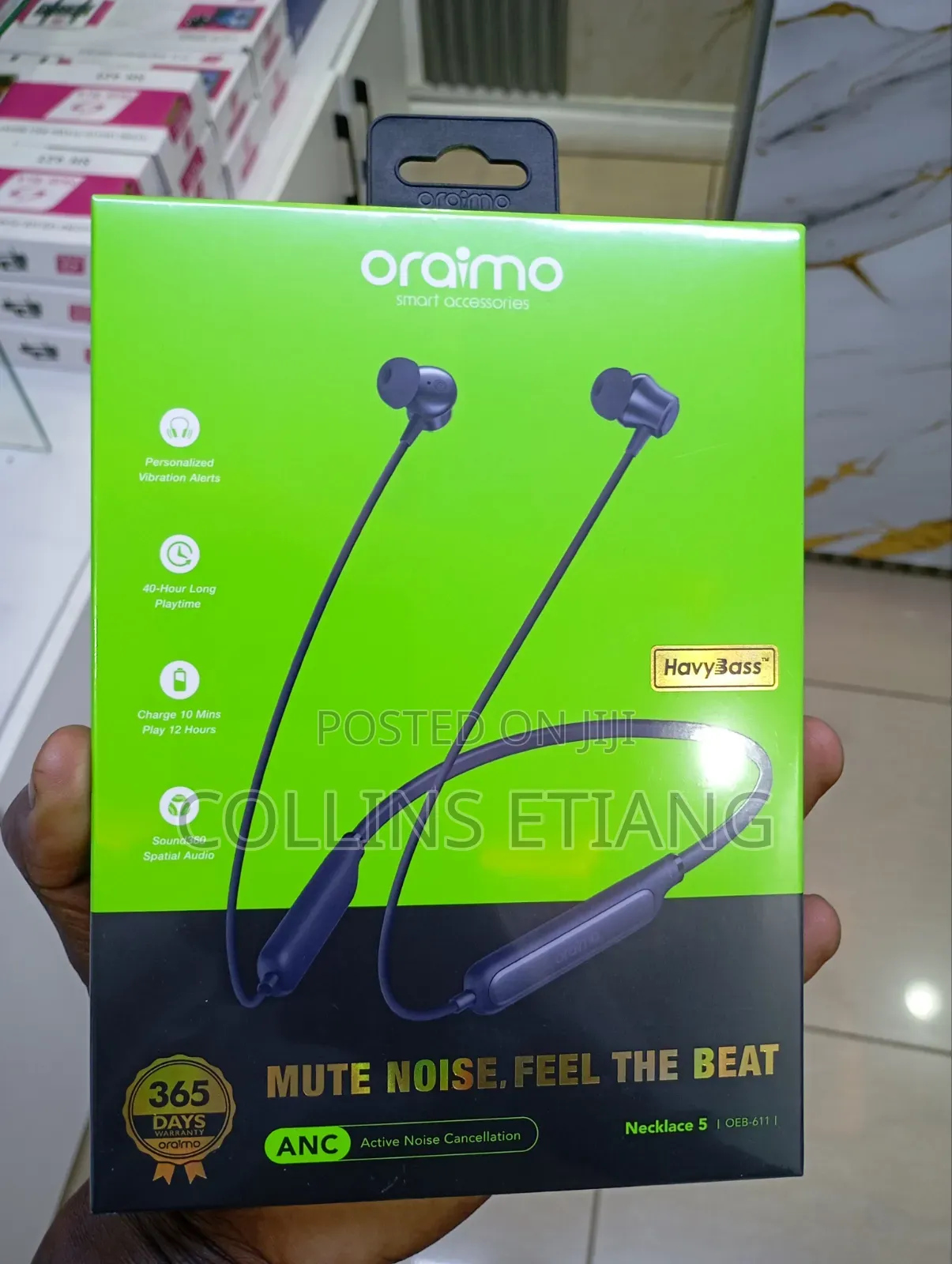 Oraimo Necklace 5 Oraimo Necklace 5 Anc Neckband Earphones
