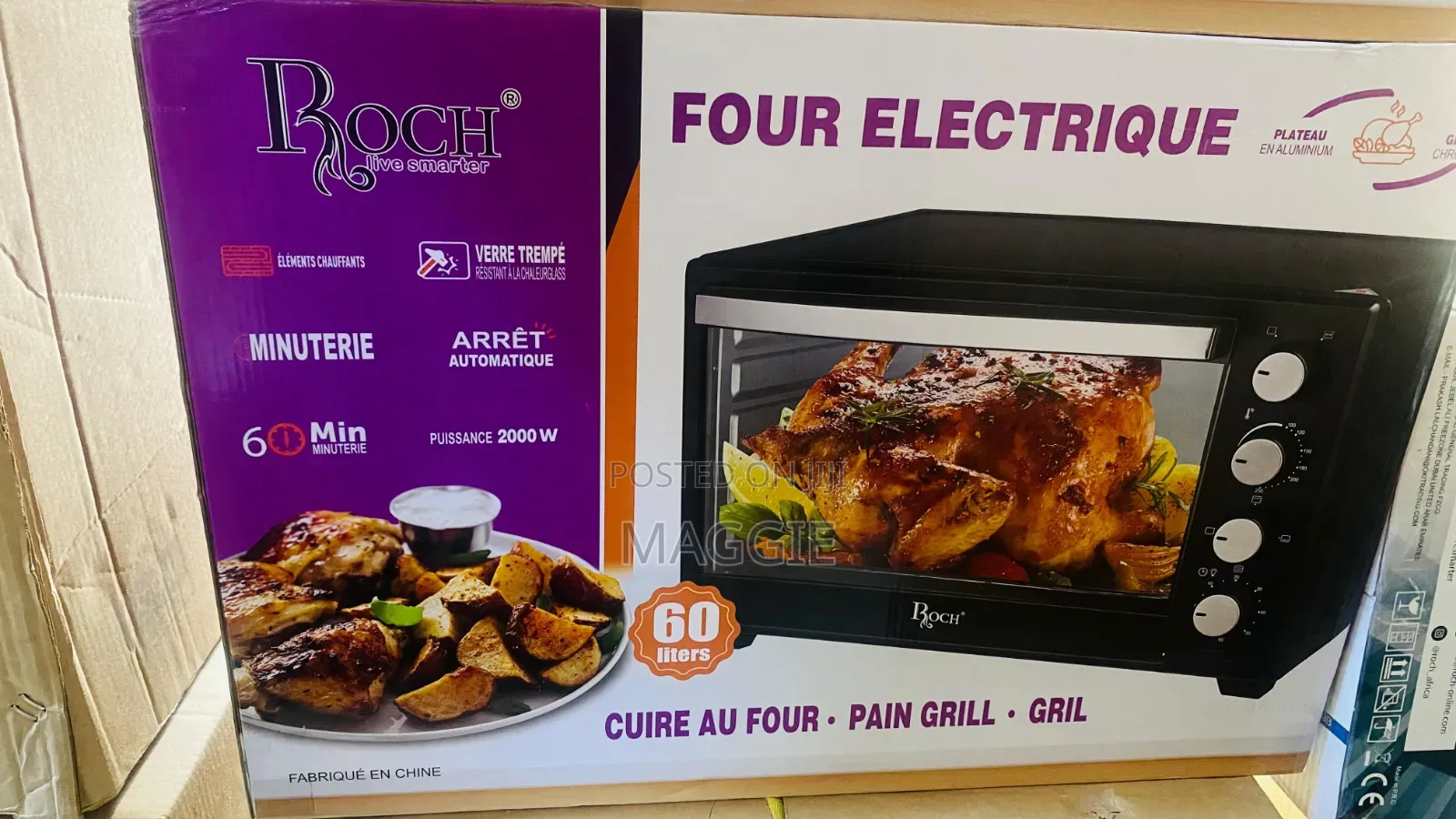 60l Electric Oven With Grill