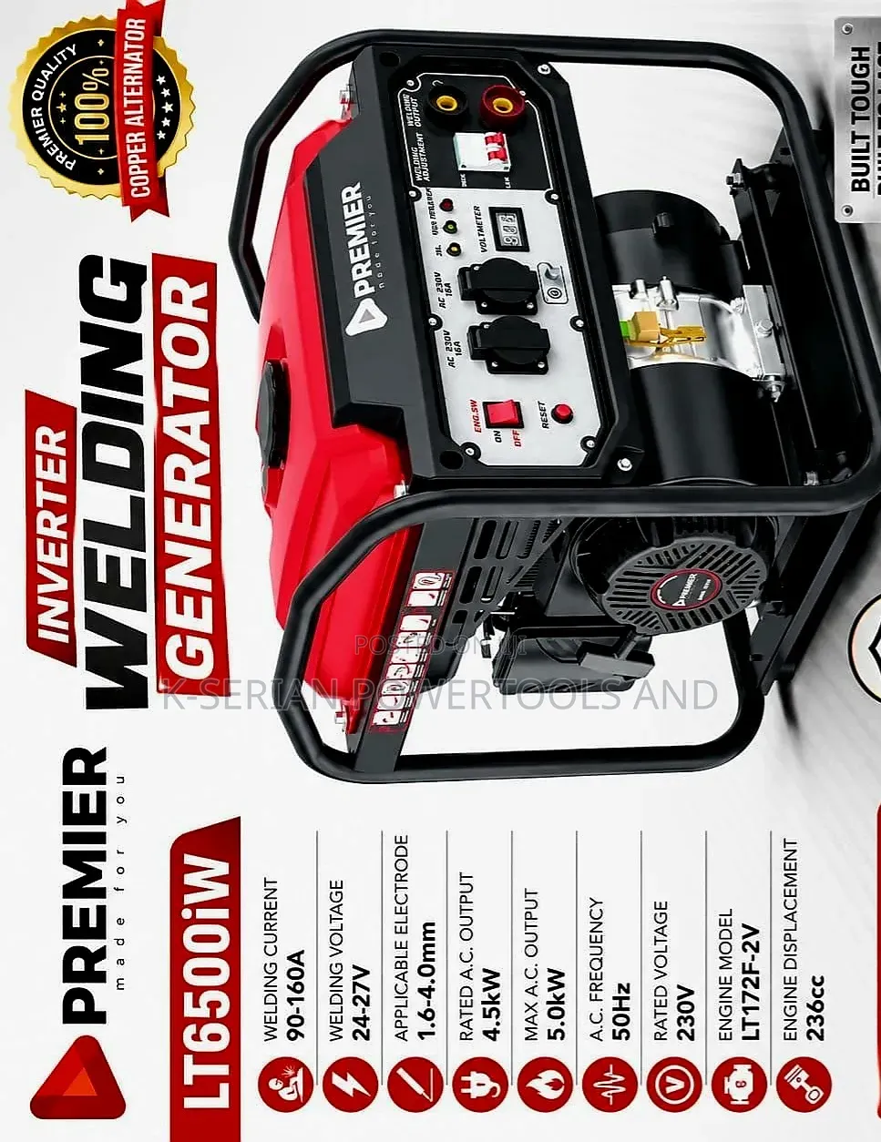 Premier Welding Generator/ 160am/5kw Professional Welding Generator