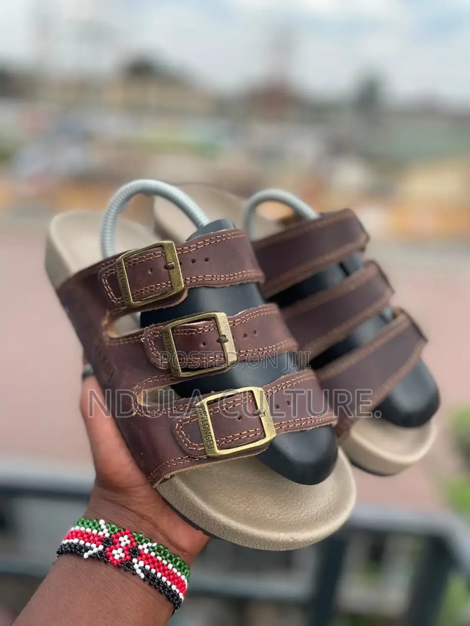 Triple Buckle Sandals