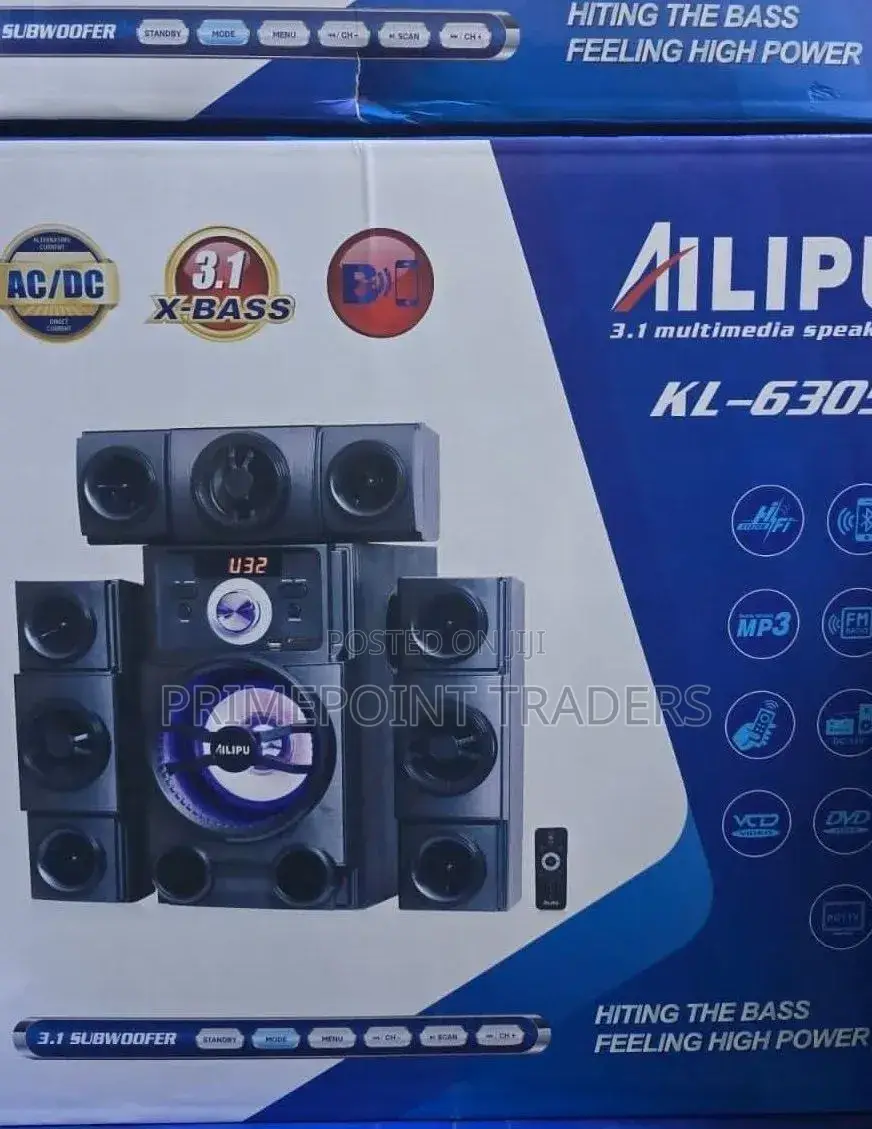 Ailipu 3.1ch Home Theatre Multimedia Speaker System With Powerful Ba