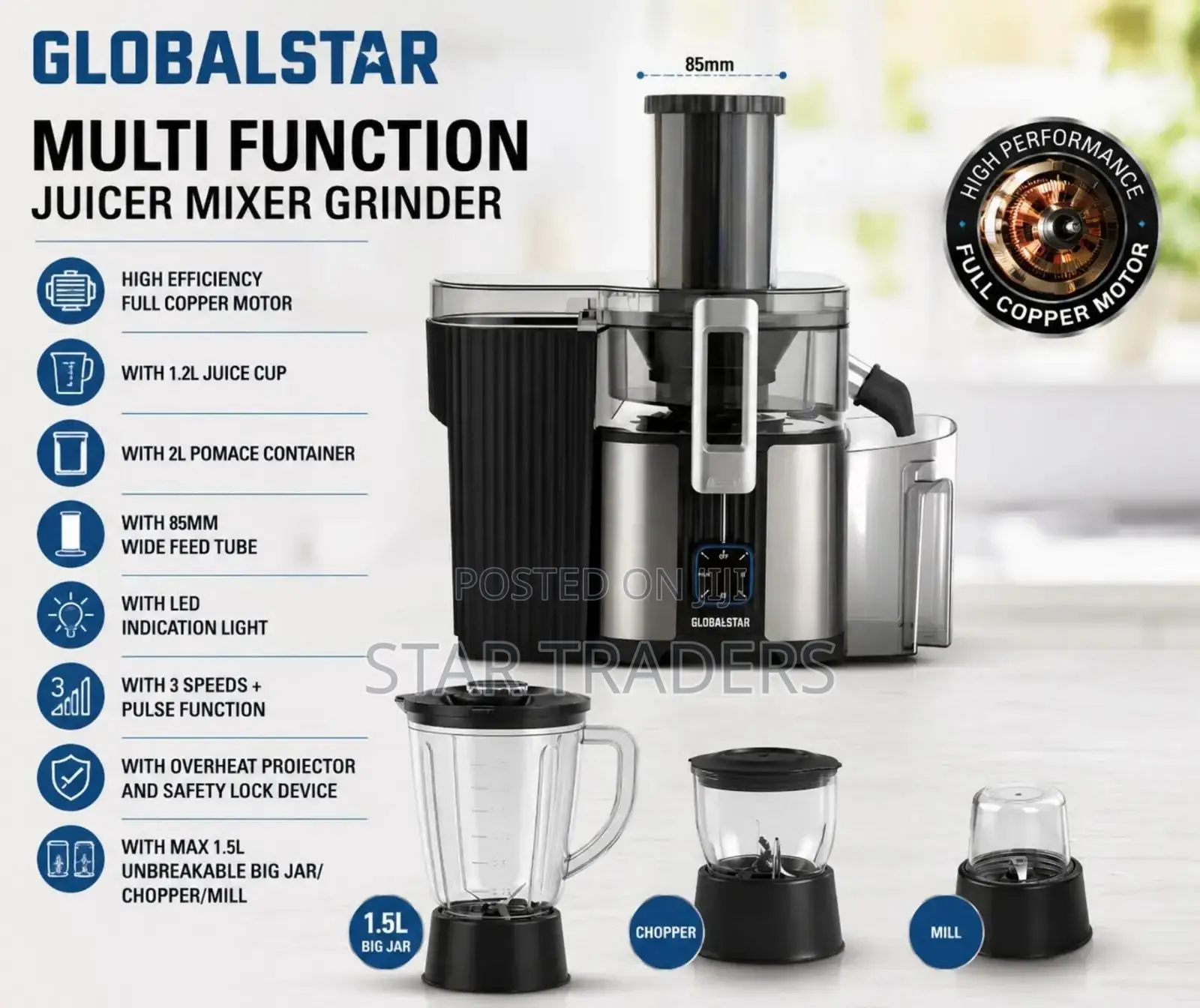 Globalstar Multifunctional Food Processor