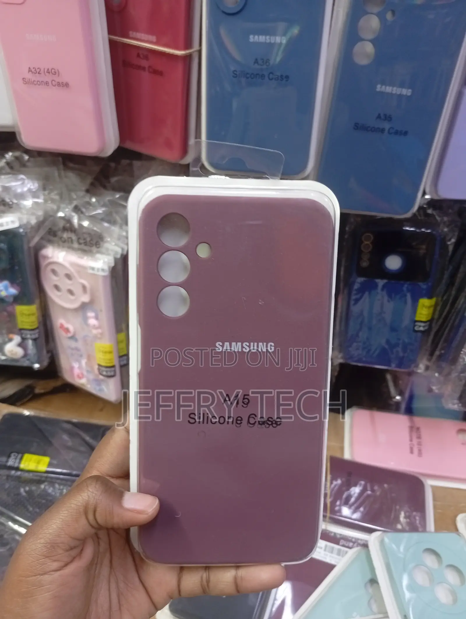 Samsung Galaxy A15, Maroon/Dark Purple Silicone Case