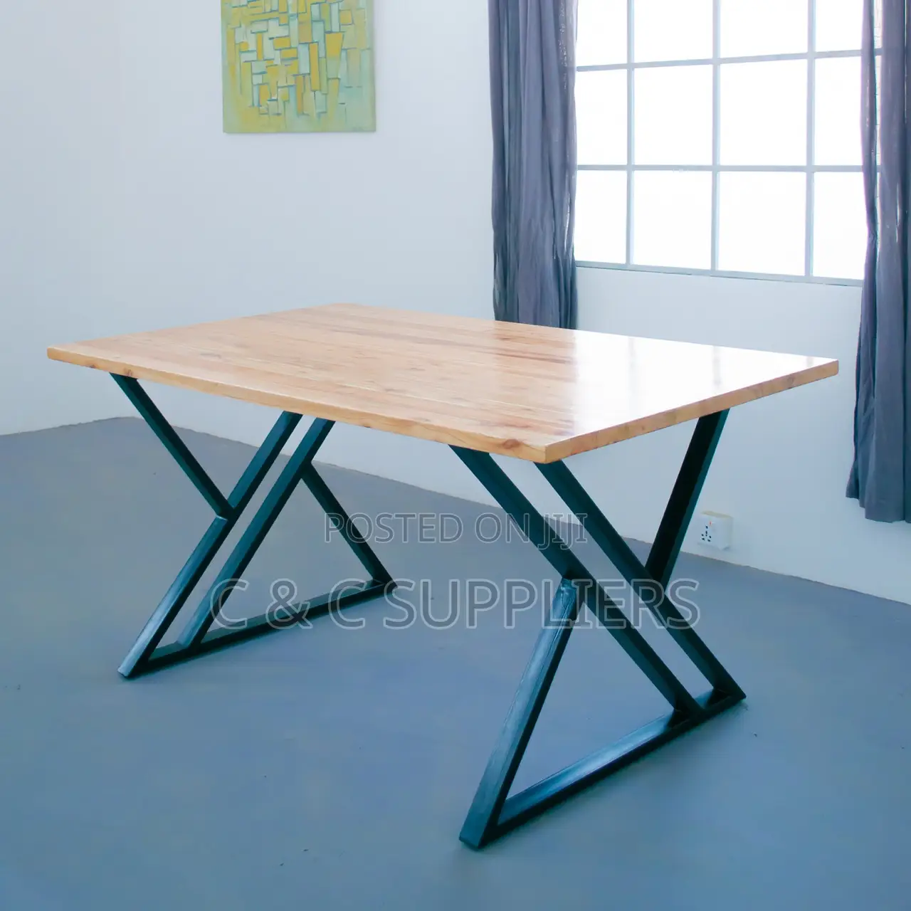 Clerical Steel Legs Computer Desk