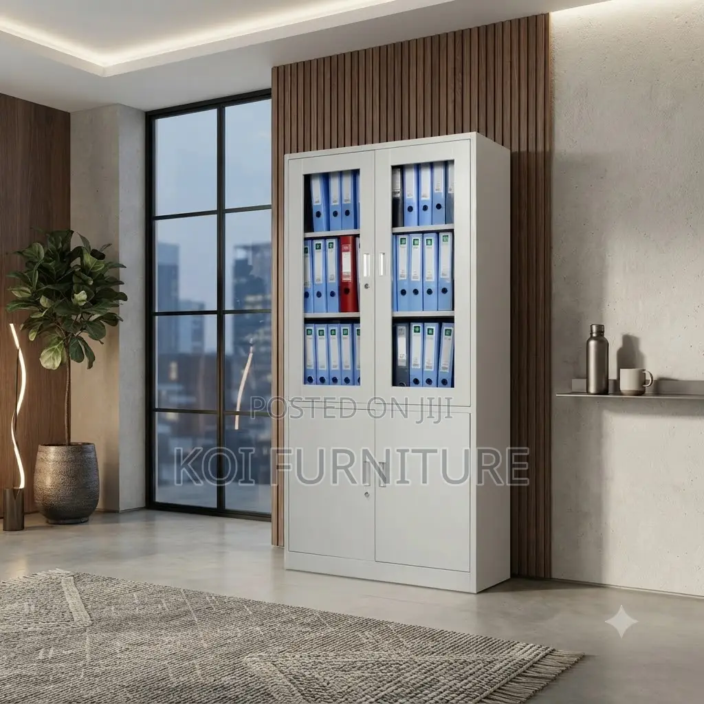 Office Cabinet; Executive Steel Files Cabinet Featuring 2 Doors