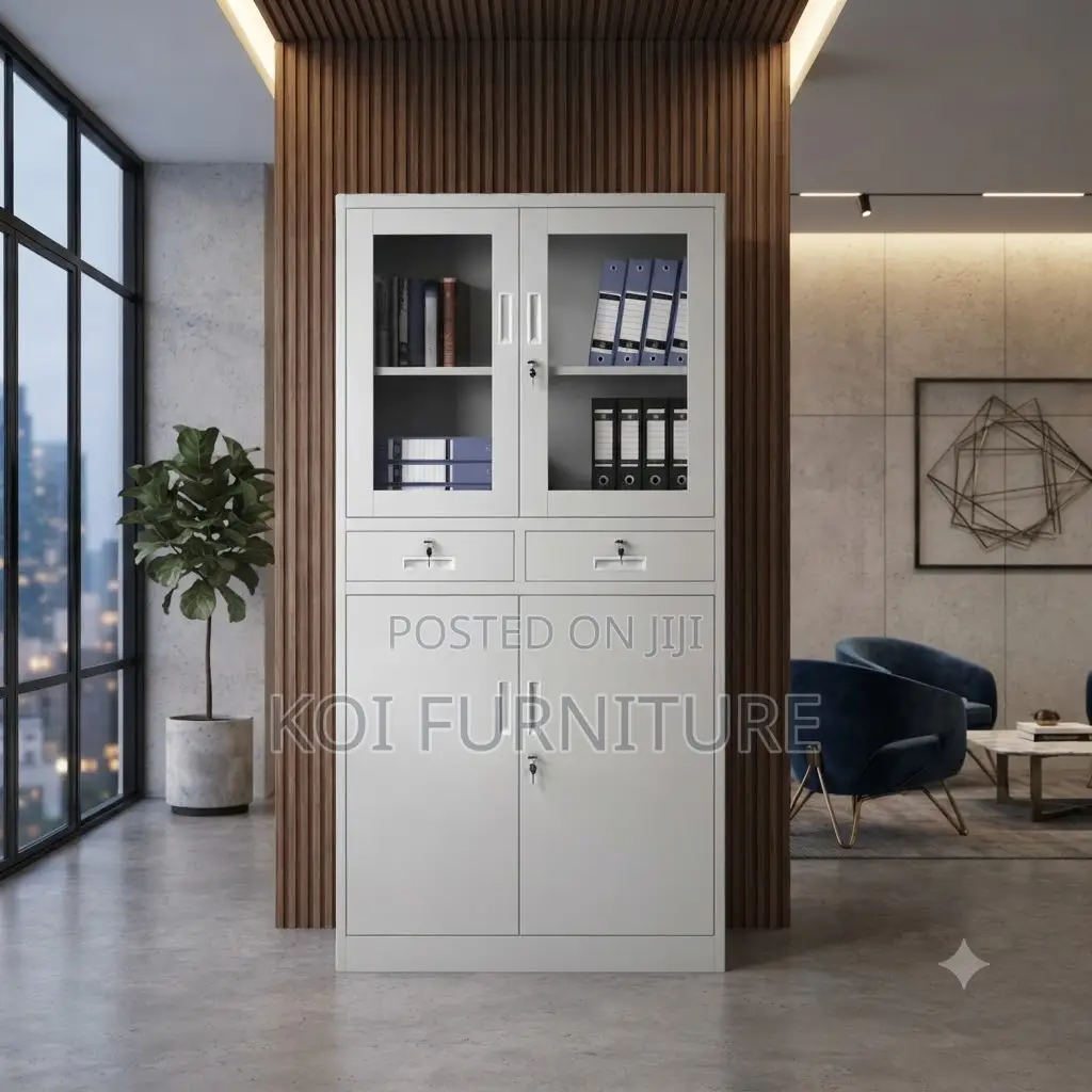 Office Cabinet; Executive Steel Files Cabinet Featuring 2 Doors