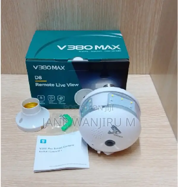 V380 Max D8 360° Smart Wifi Security ~~Camera Two-Way Audio