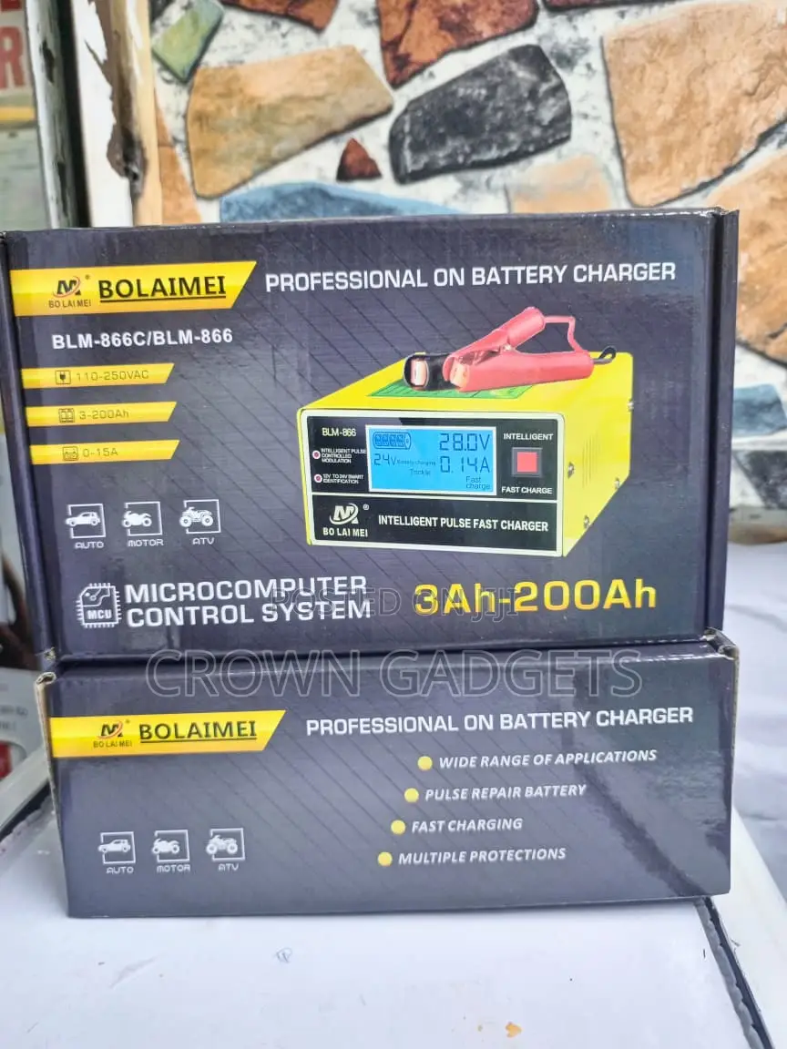 Bolaimei Smart Battery Charger for Car Motorcycle Batteries