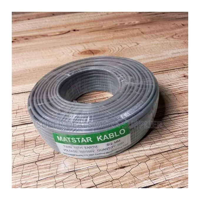 Flame Retardant 1.5mm Twin And Earth Electrical Wiring Cable Long Life