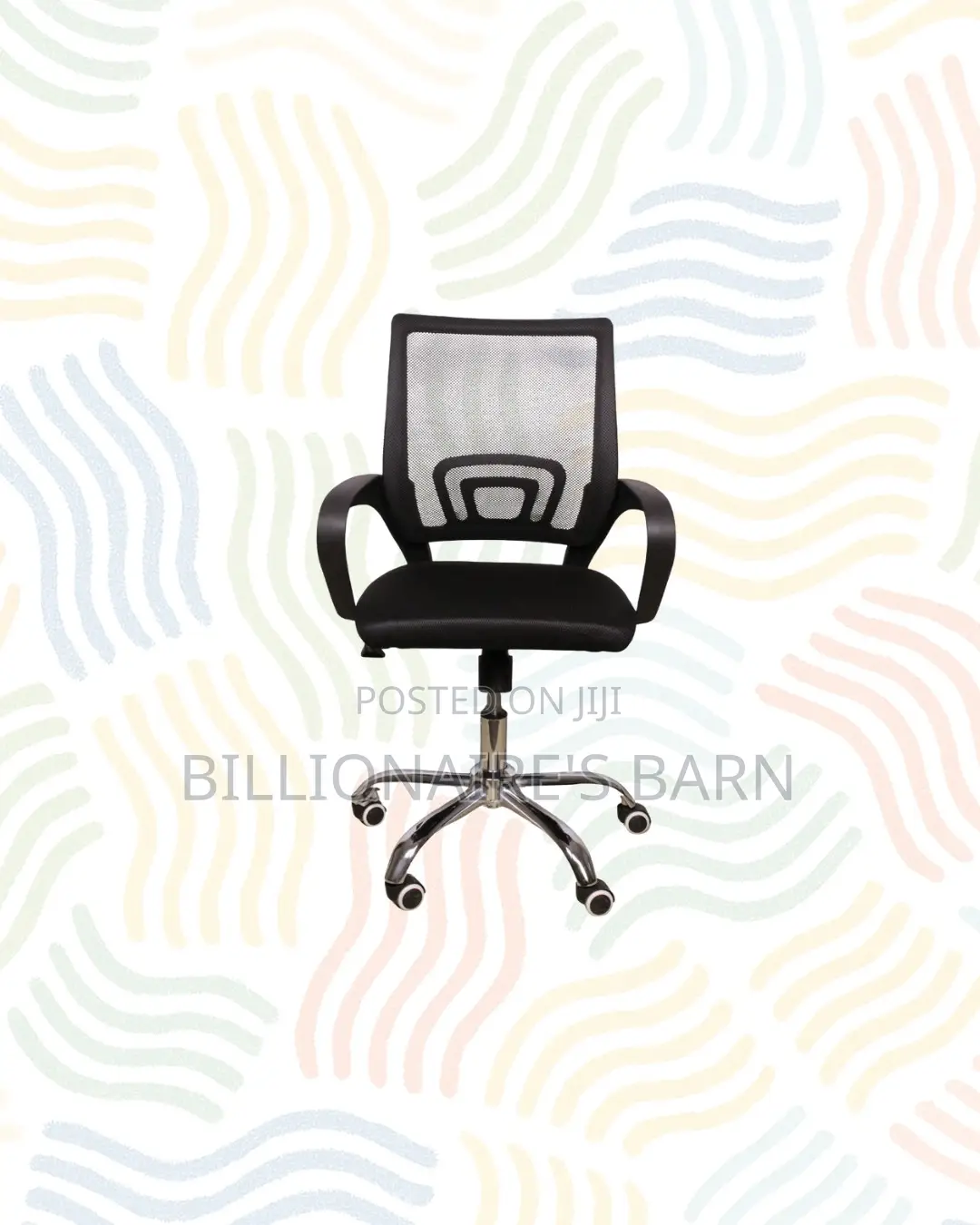 Secretarial Mesh Office Chair Ergonomic Design for Study / Admin Work