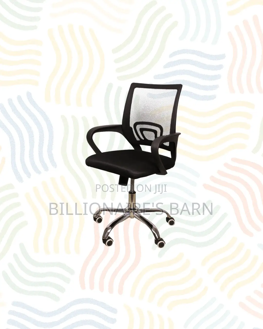 Secretarial Mesh Office Chair Ergonomic Design for Study / Admin Work