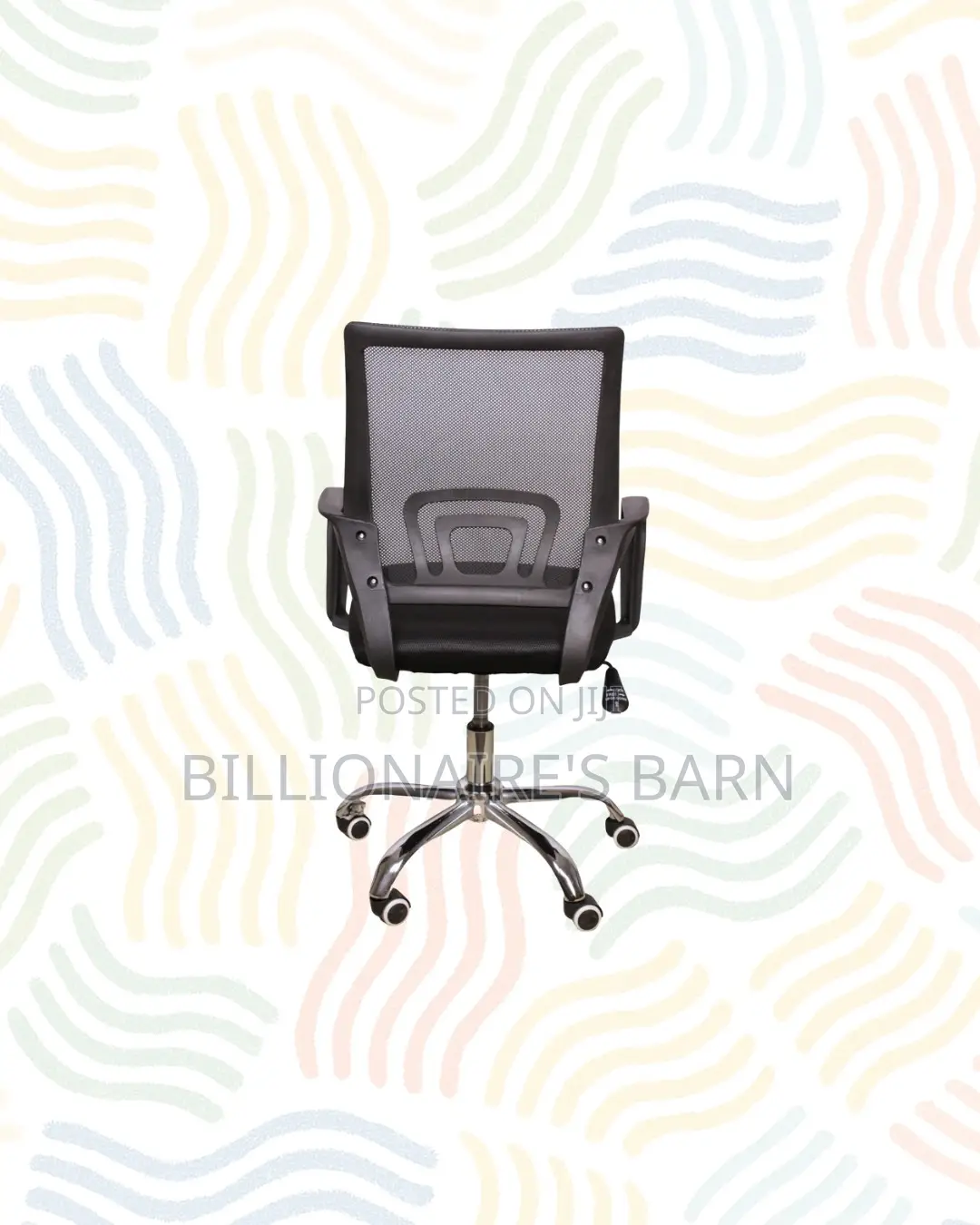 Secretarial Mesh Office Chair Ergonomic Design for Study / Admin Work