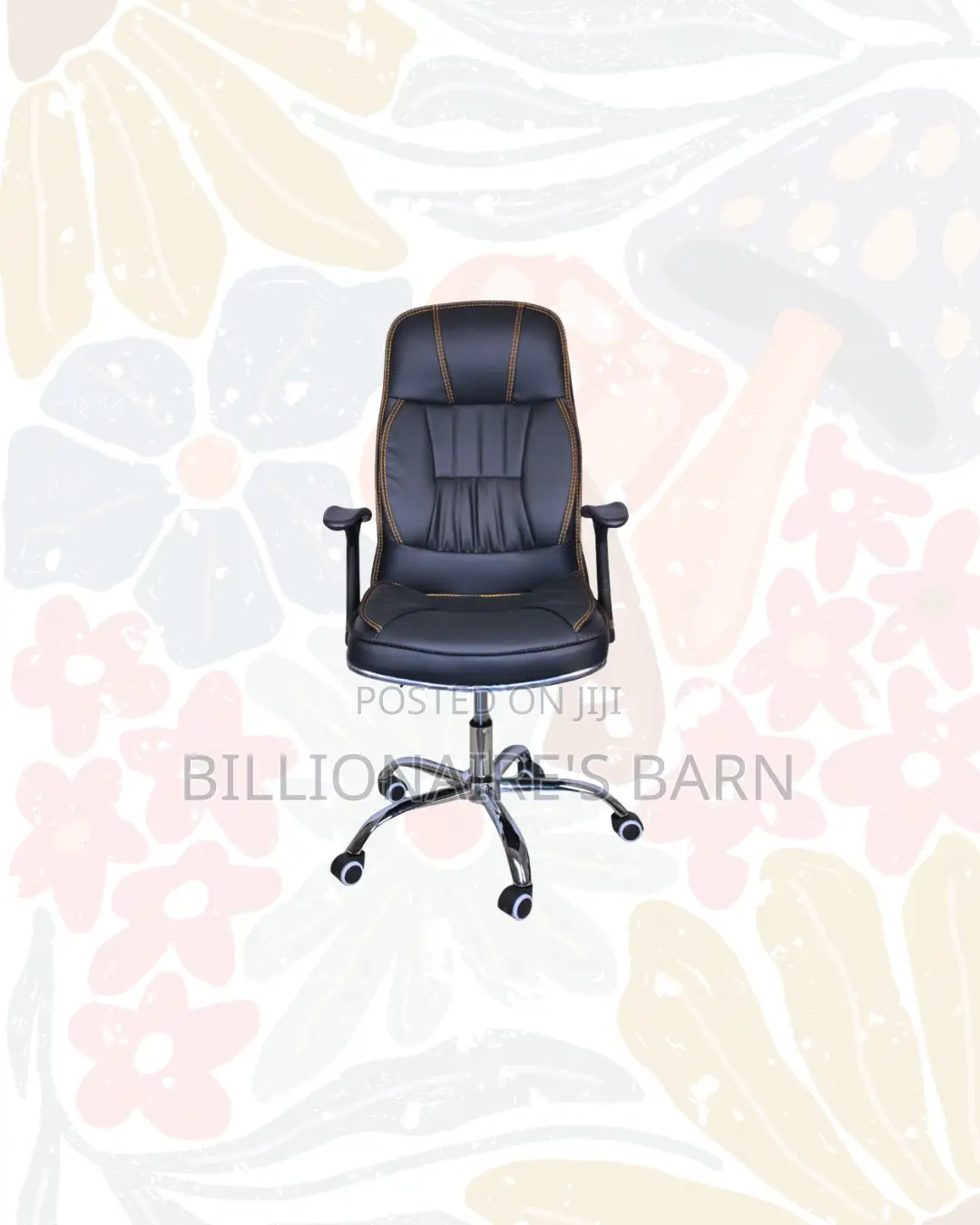 Executive Leather Office Chair High Back for Boardroom Ready Seating