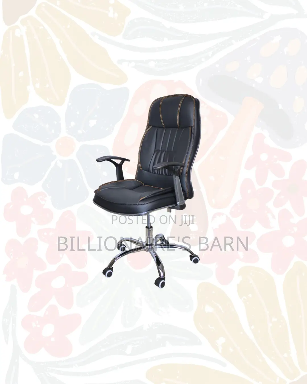 Executive Leather Office Chair High Back for Boardroom Ready Seating