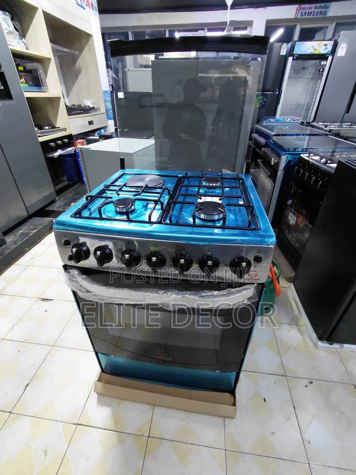 Eurochef 60×65 Standing Cooker – Multi-Function 3 Gas + 1 E