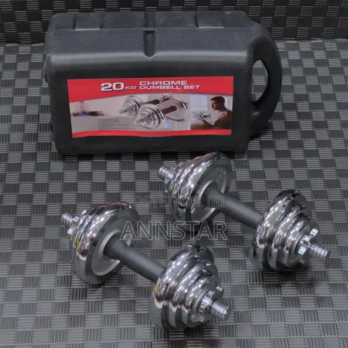 Adjustable 20kg Chrome Dumbbell