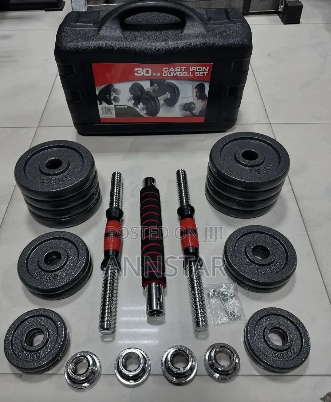 Adjustable 30kg Chrome Dumbbell