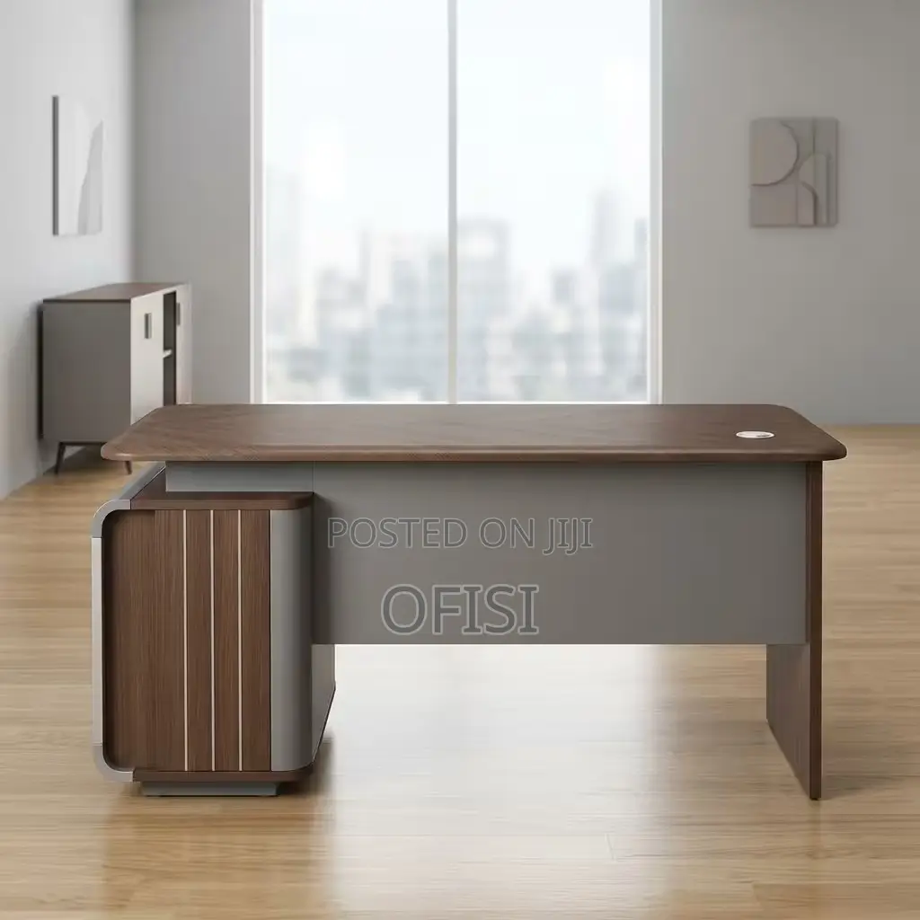 Office Desk; 1.4m Executive Office Desk With Built-in Storage