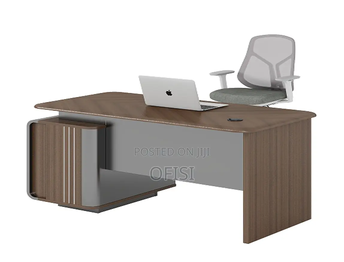 Office Desk; 1.4m Executive Office Desk With Built-in Storage