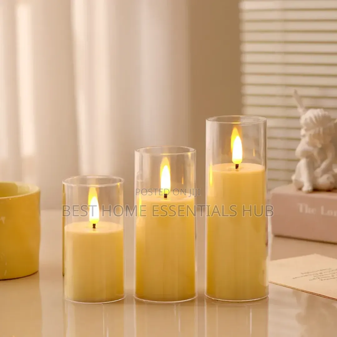 *3pcs Set Led Candles With Remote