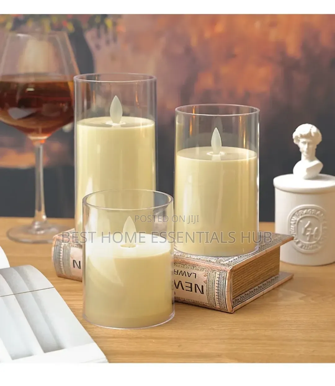 *3pcs Set Led Candles With Remote
