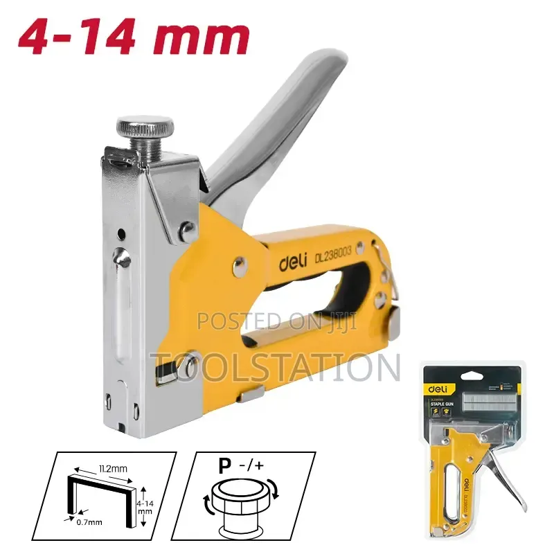 Deli Heavy-Duty 4 - 10mm Staple Gun Edl238003
