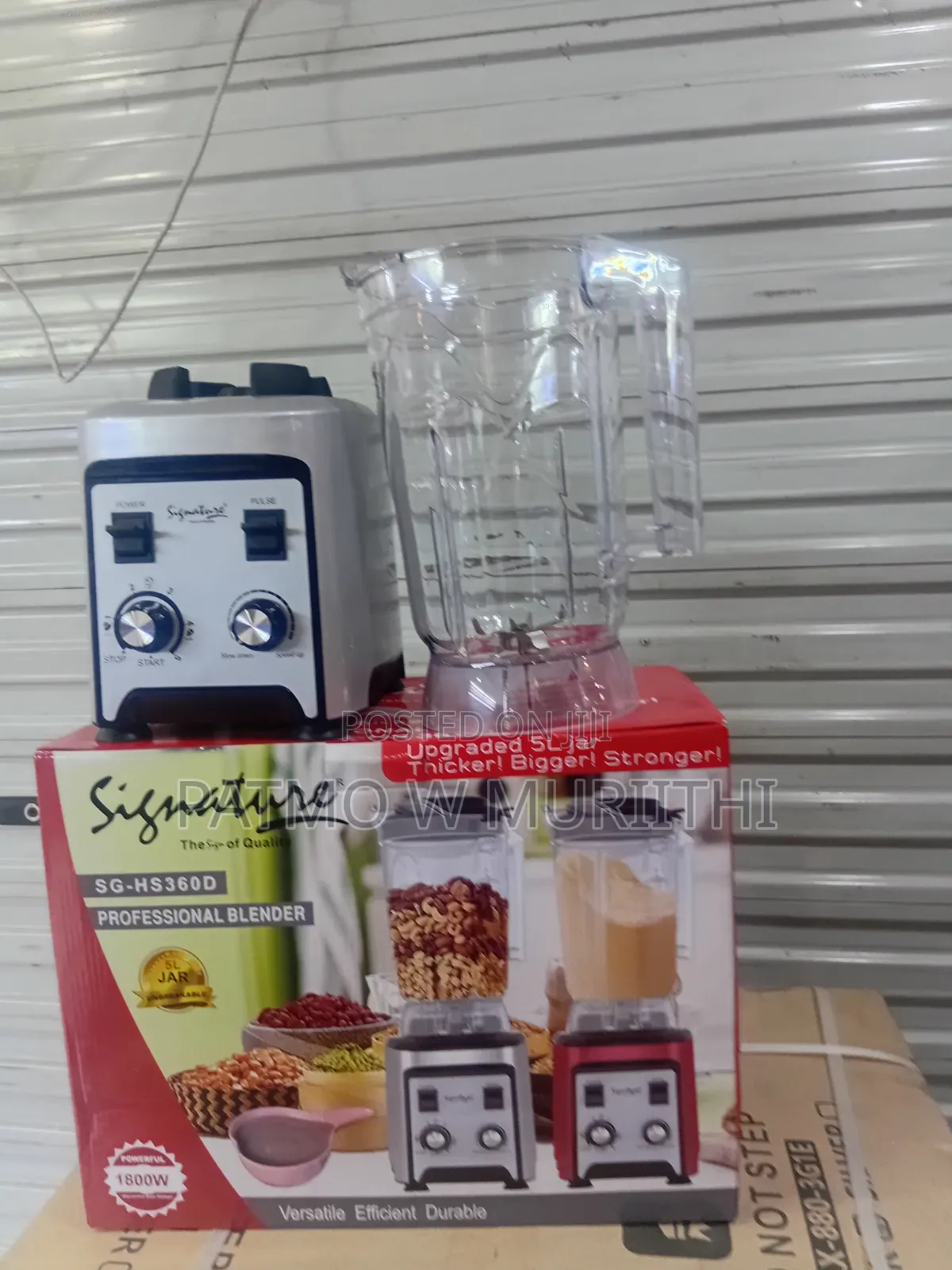 Commercial Signature Blender 1800 Watts 5 Litres Jar