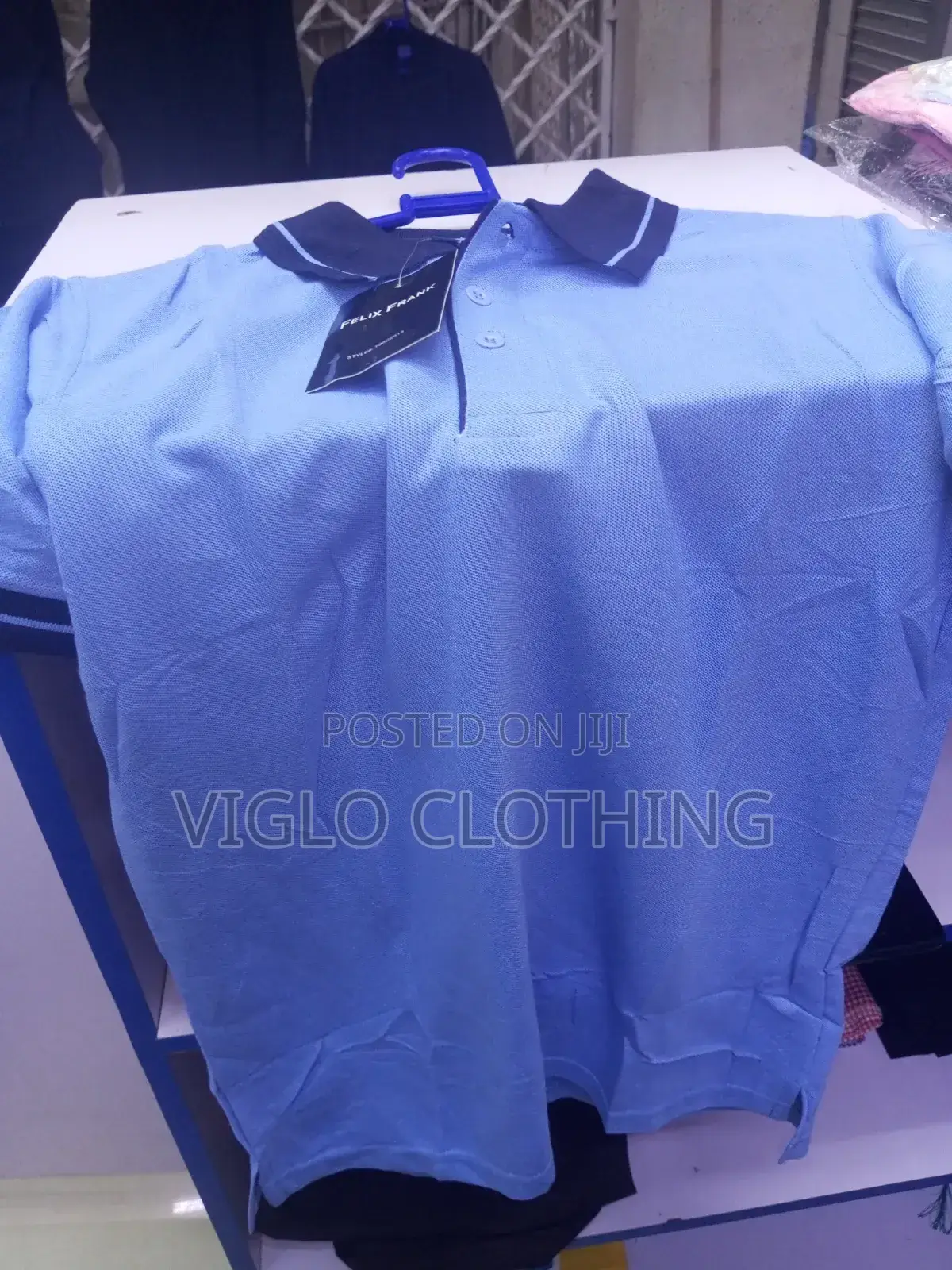 Body Blue Collar Black Poloshirts