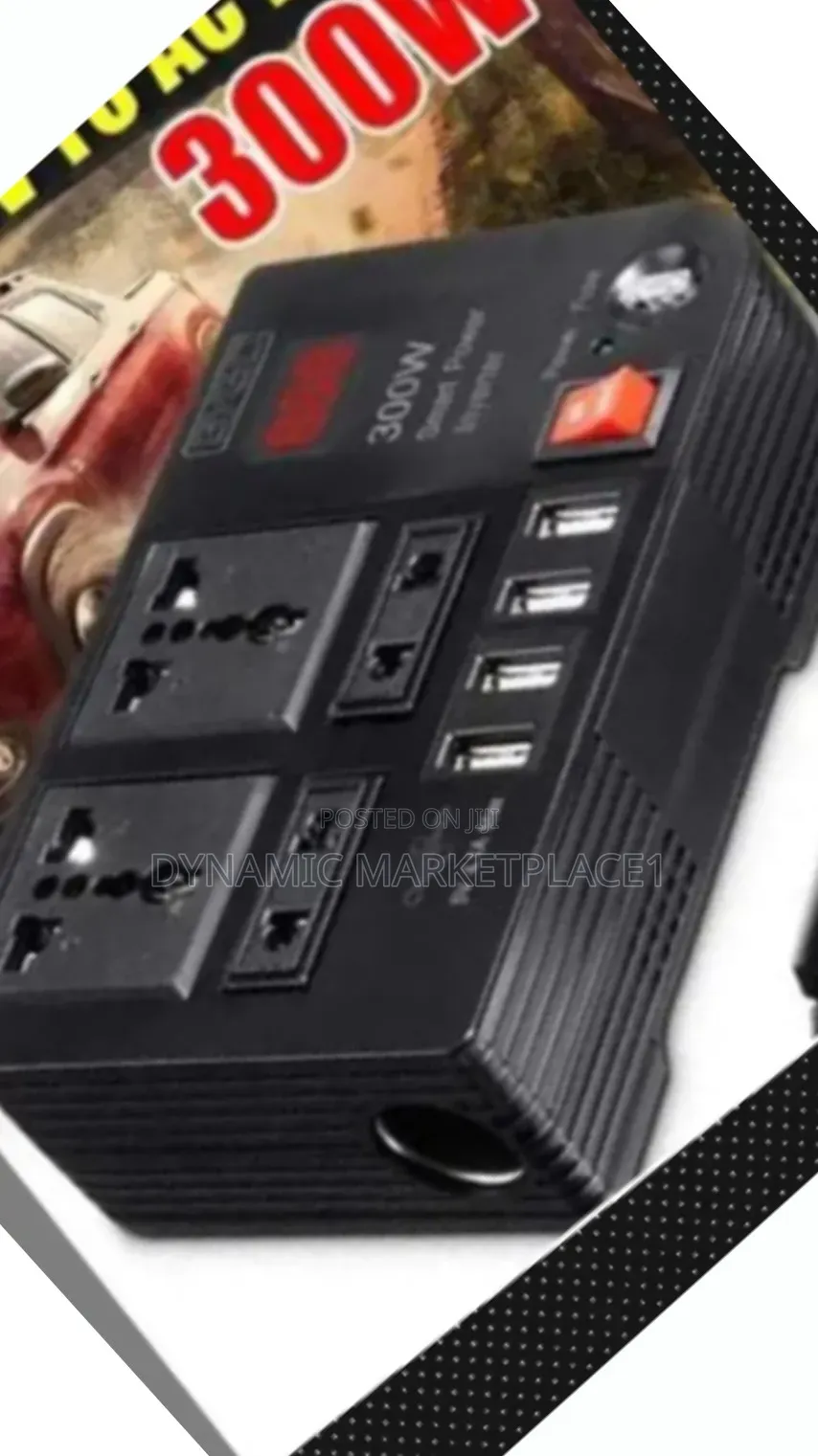 300watts Car Power Inverter Dc to Ac 12v to 220v And