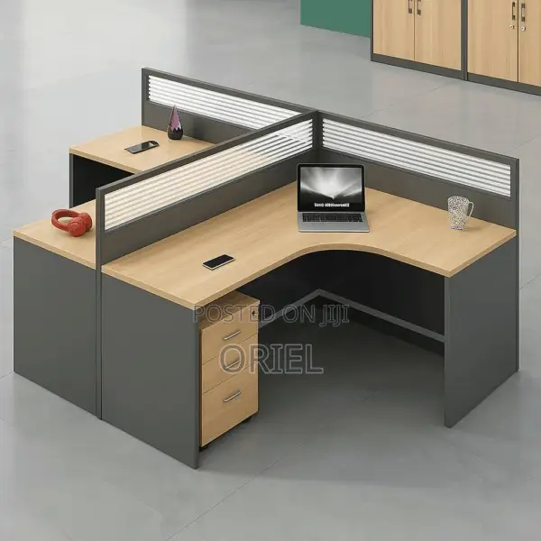 Office Workstation : 2-Way T-Shaped Modular Workstation