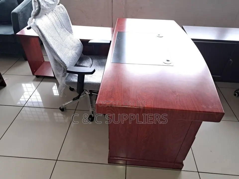 Managerial Mahogany Work Desk-1600mm