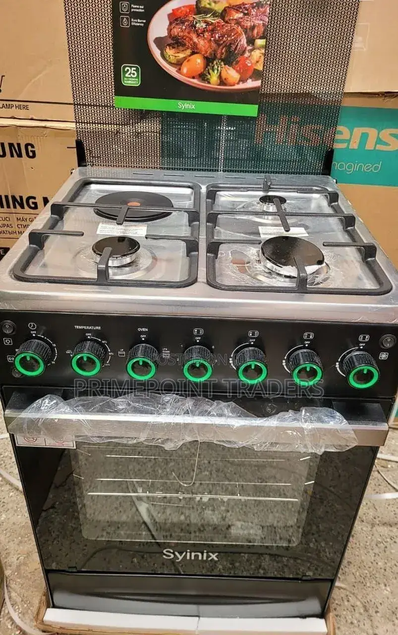 Syinix 60x60 3+1 Standing Cooker,Bring Professional Cooking Home