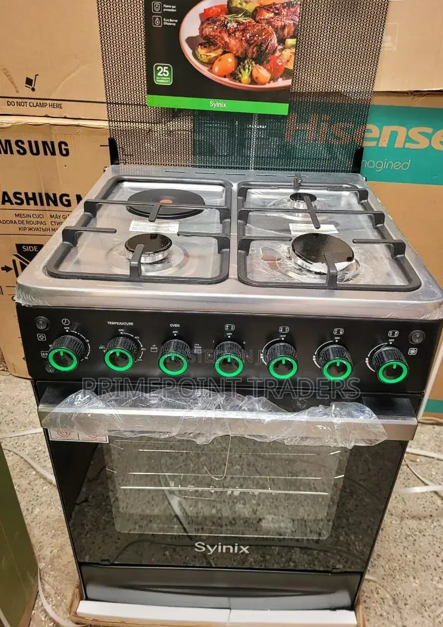 Cook Faster, Safer Better With the Syinix 60x60 3+1 Standing Cooker