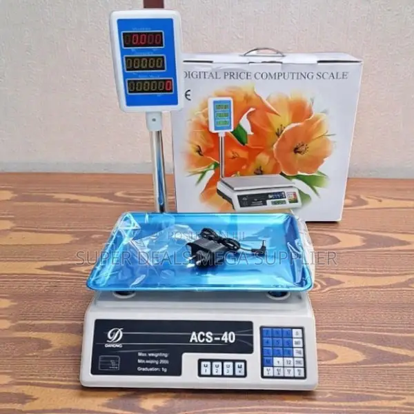 Quality Acs 30 30kg Led Digital Weighing Scale for Shop and Market Use