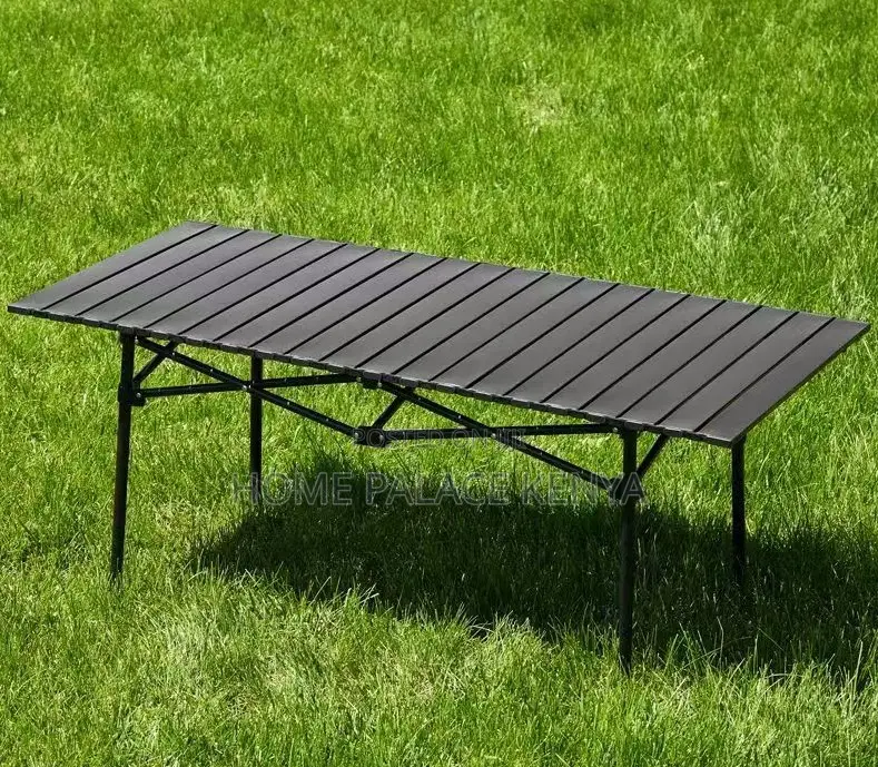 Outdoor Table: Egg Roll Carbon Steel Folding Table