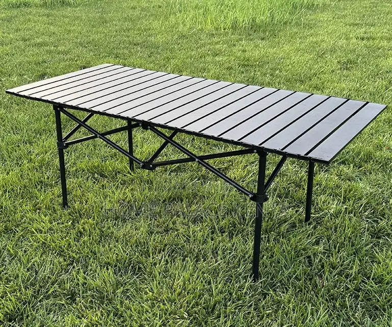Outdoor Table: Egg Roll Carbon Steel Folding Table