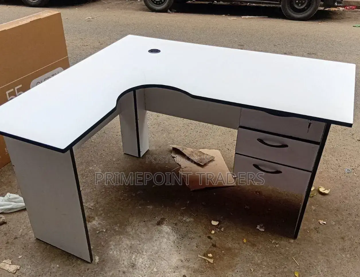 1.2m L-Shaped Office Study Desk – Space-Saving Workstation