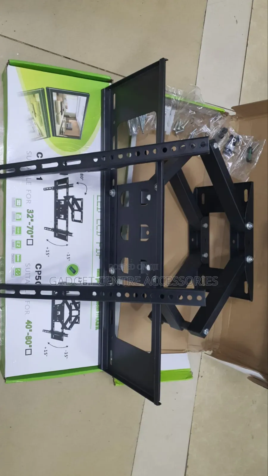 Cp502 Rotating Wall Brackets 40"-80" Double Arm