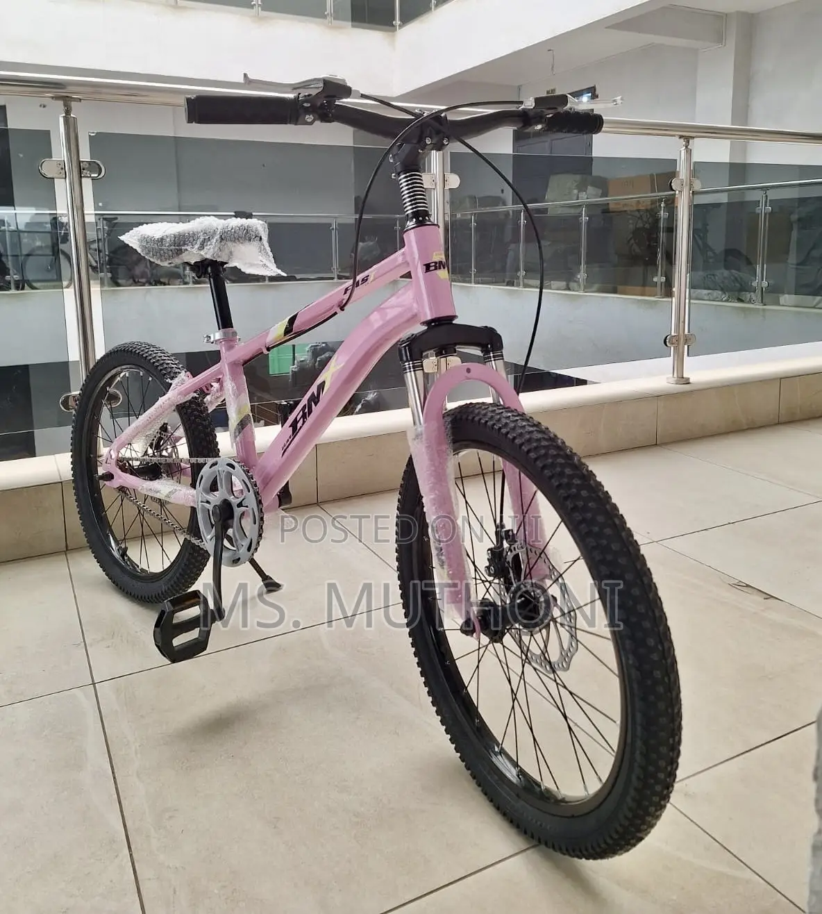 Brand New, Unused Hybrid BMX/Mountain Bike in a Vibrant Pastel Pink