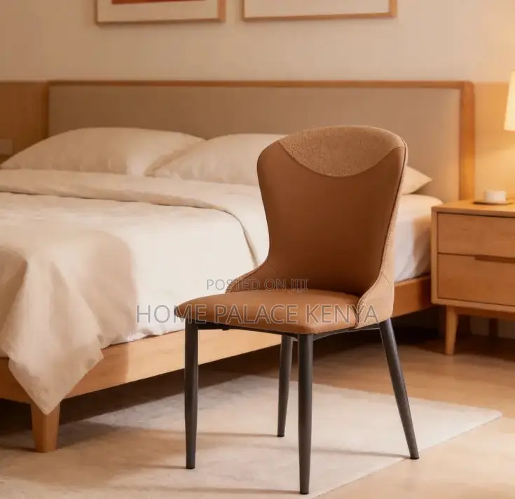 Dining Chair: Modern Color Block Backrest Dining Chair