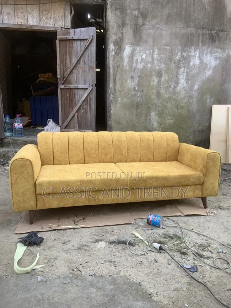Stylish Mustard Yellow 3 Seater